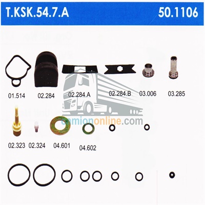 کیت تعمیری شیرترمز دستی آکتروس ( کامل ) کد T.KSK.54.7.A